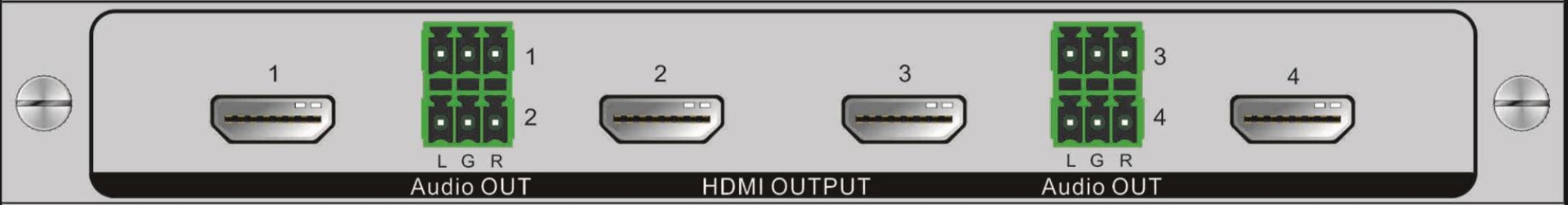 4路4KHDMI輸出卡ZR-4O-HST4K