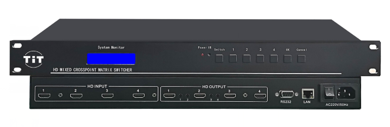 4進(jìn)4出HDMI矩陣切換器ZR-HDMI0404-4K